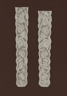 Pair of Lappets, Mechelen, 1750s. Creator: Unknown