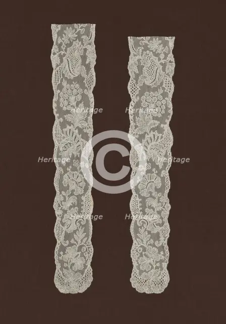 Pair of Lappets, Mechelen, 1750s. Creator: Unknown.