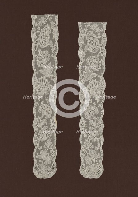 Pair of Lappets, Mechelen, 1750s. Creator: Unknown.