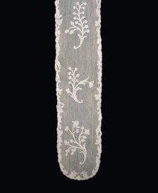 Pair of Lappets (Joined), Valenciennes, 1775/85. Creator: Unknown