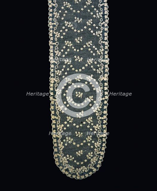 Pair of Lappets (Joined), France, 1875/1900. Creator: Unknown.
