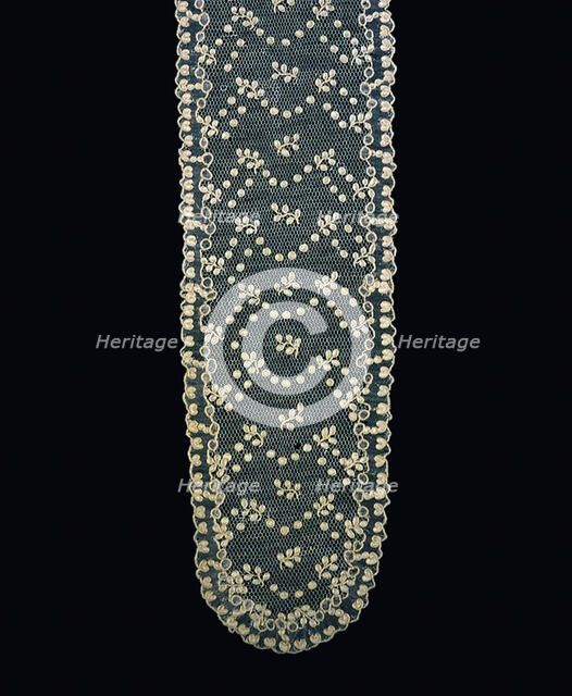 Pair of Lappets (Joined), France, 1875/1900. Creator: Unknown.