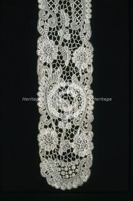 Pair of Lappets (Joined), Ireland, 1870s/90s. Creator: Unknown.