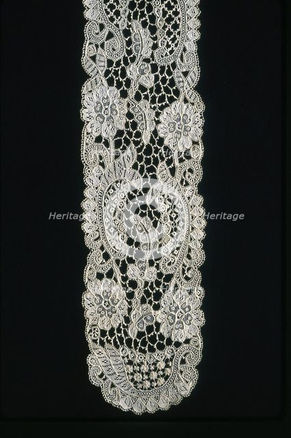 Pair of Lappets (Joined), Ireland, 1870s/90s. Creator: Unknown.