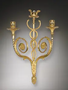 Pair of Louis XVI Style Candle Brackets, c. 1775-1790. Creator: Unknown
