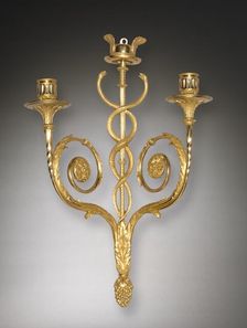 Pair of Louis XVI Style Candle Brackets, c. 1775-1790. Creator: Unknown