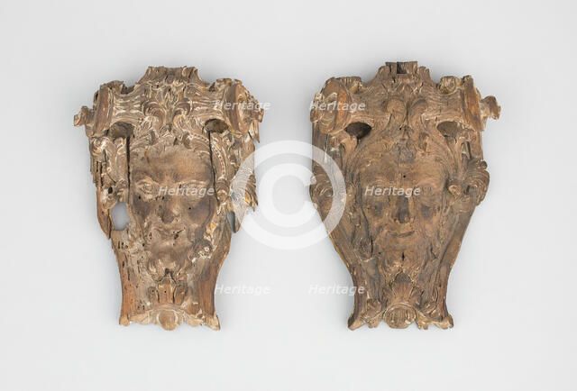 Pair of Masks, French, c. 1700. Creator: Unknown.