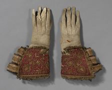 Pair of Men's Gloves, England, 1600/50. Creator: Unknown