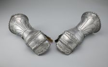 Pair of Mitten Gauntlets, Germany, 19th century (?) in the Innsbruck style of c. 1530/40. Creator: Unknown