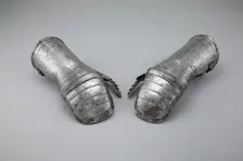 Pair of Mitten Gauntlets, Germany, c. 1530. Creator: Unknown