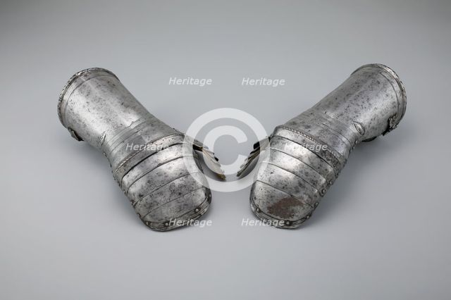 Pair of Mitten Gauntlets, Germany, c. 1530. Creator: Unknown.