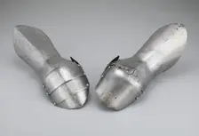 Pair of Mitten Gauntlets, Italy, c. 1480 and 19th century in 15th century style. Creator: Unknown