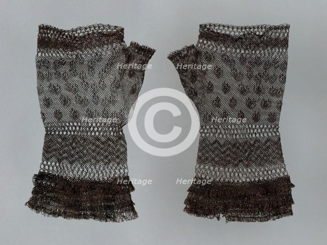 Pair of Mits, Europe, 1825/75. Creator: Unknown.