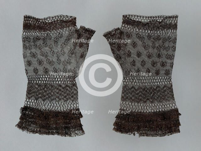 Pair of Mits, Europe, 1825/75. Creator: Unknown.