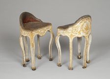 Pair of Musician's Chairs, Northern Italy, c. 1770. Creator: Unknown