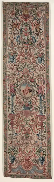 Pair of Needlework Bed Hangings, c. 1690. Creator: Unknown