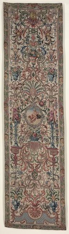 Pair of Needlework Bed Hangings, c. 1690. Creator: Unknown