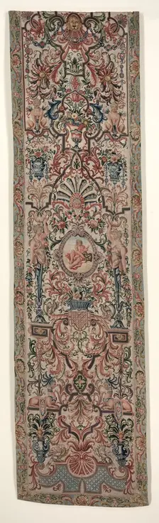 Pair of Needlework Bed Hangings, c. 1690. Creator: Unknown