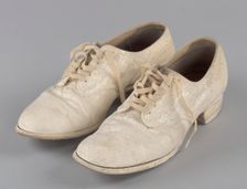Pair of nurse's shoes worn by Pauline Brown Payne, 1944. Creator: Unknown