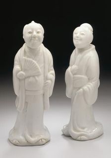 Pair of Okimono in the Form of a Standing Couple, 19th century. Creator: Unknown