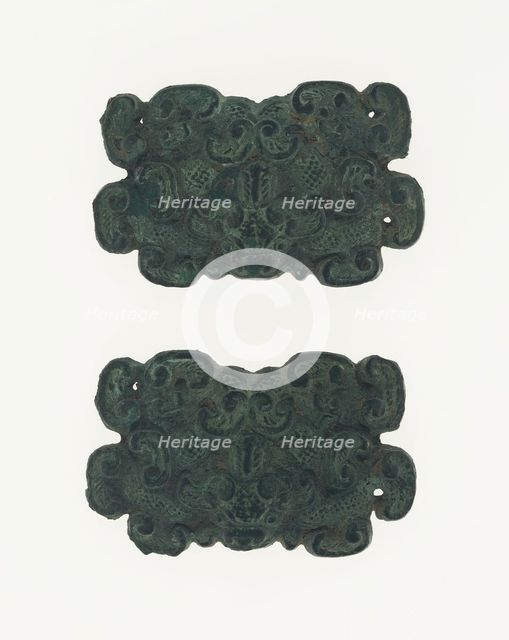 Pair of Ornaments, Eastern Zhou dynasty, Warring States period, c. 4th/3rd century B.C. Creator: Unknown.