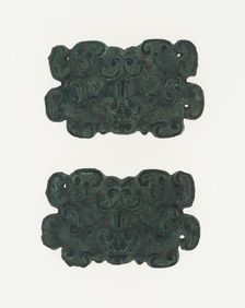 Pair of Ornaments, Eastern Zhou dynasty, Warring States period, c. 4th/3rd century B.C. Creator: Unknown