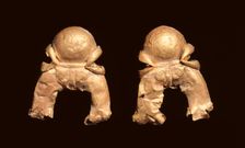 Pair of Pendants in the Shape of an Auspicious Symbol, 185-72 BC. Creator: Unknown