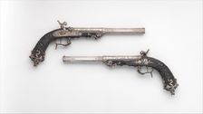 Pair of Percussion Target Pistols for Crystal Palace Exhibition in London, 1851, French, Paris, 1851 Creators: Alfred Gauvain, Michel Lienard, Léopold Bernard