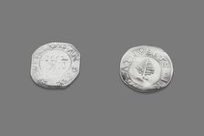 Pair of Pine Tree Shillings, 1663/82. Creators: John Hull, Robert Sanderson