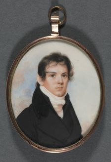 Pair of Portrait Miniatures, c. 1810. Creator: John Wesley Jarvis (American, 1781-1840)