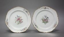Pair of Plates (Assiettes), c. 1750. Creator: Vincennes Factory (French)