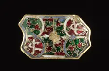 Pair of Plaques (Appliqué), 1300s. Creator: Unknown