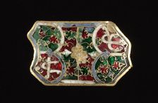 Pair of Plaques (Appliqué), 1300s. Creator: Unknown