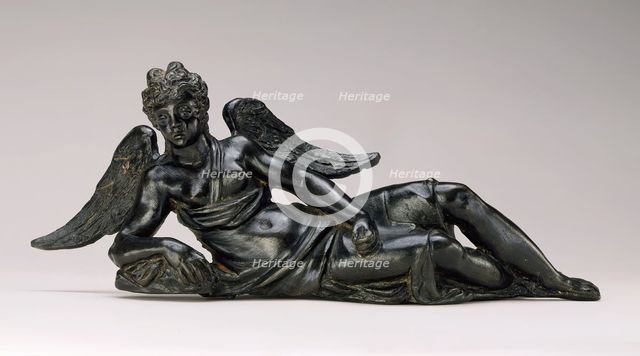 Pair of Reclining Angels, c1600. Creator: Workshop of Niccolo Roccatagliata.