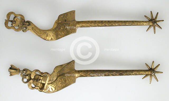Pair of Rowel Spurs, German, 15th century. Creator: Unknown.