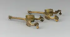 Pair of Rowel Spurs, Germany, East, c. 1500/25. Creator: Unknown