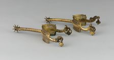 Pair of Rowel Spurs, Germany, East, c. 1500/25. Creator: Unknown