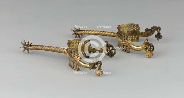 Pair of Rowel Spurs, Germany, East, c. 1500/25. Creator: Unknown.