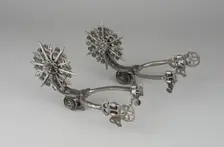 Pair of Rowel Spurs, México, 18th/19th century. Creator: Unknown