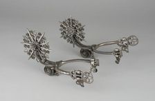 Pair of Rowel Spurs, México, 18th/19th century. Creator: Unknown