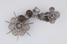 Pair of Rowel Spurs, Mexican, dated 1738. Creator: Manuel Casco