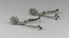 Pair of Rowel Spurs, Northern Europe, early 17th century. Creator: Unknown
