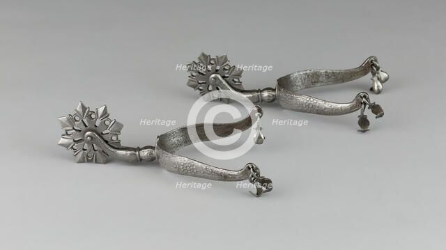 Pair of Rowel Spurs, Northern Europe, early 17th century. Creator: Unknown.