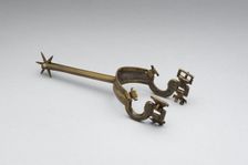 Pair of Rowel Spurs, South German, ca. 1500 and 19th century. Creator: Unknown
