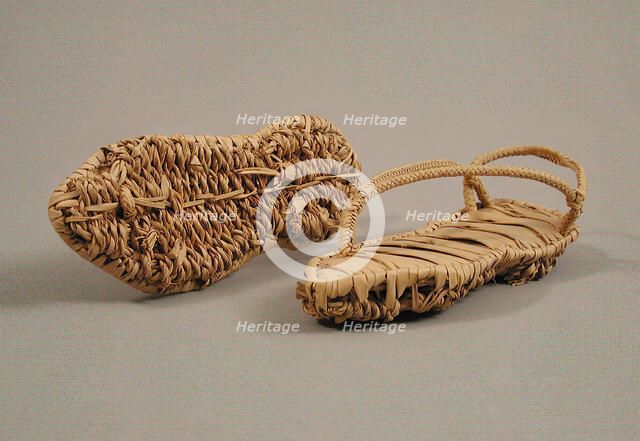 Pair of Sandals, Coptic, 4th-7th century. Creator: Unknown.