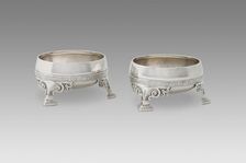 Pair of Salt Dishes, c. 1867/68. Creator: Tiffany & Co