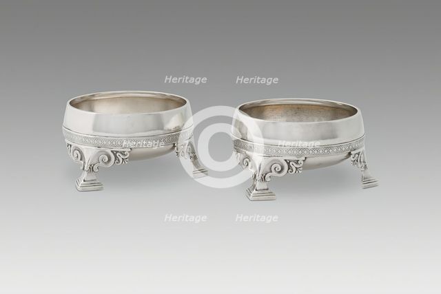 Pair of Salt Dishes, c. 1867/68. Creator: Tiffany & Co.
