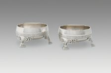 Pair of Salt Dishes, c. 1867/68. Creator: Tiffany & Co