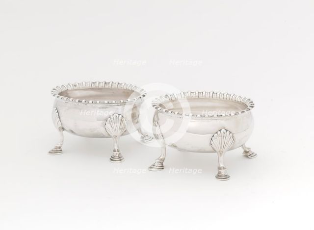 Pair of Salts, 1765/85. Creator: Thomas Shields.