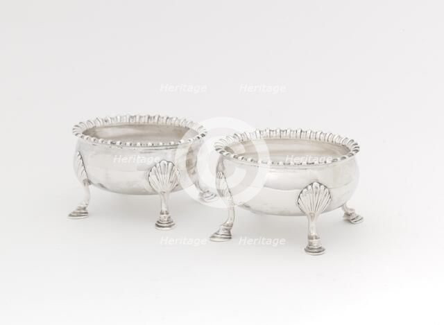 Pair of Salts, 1765/85. Creator: Thomas Shields.